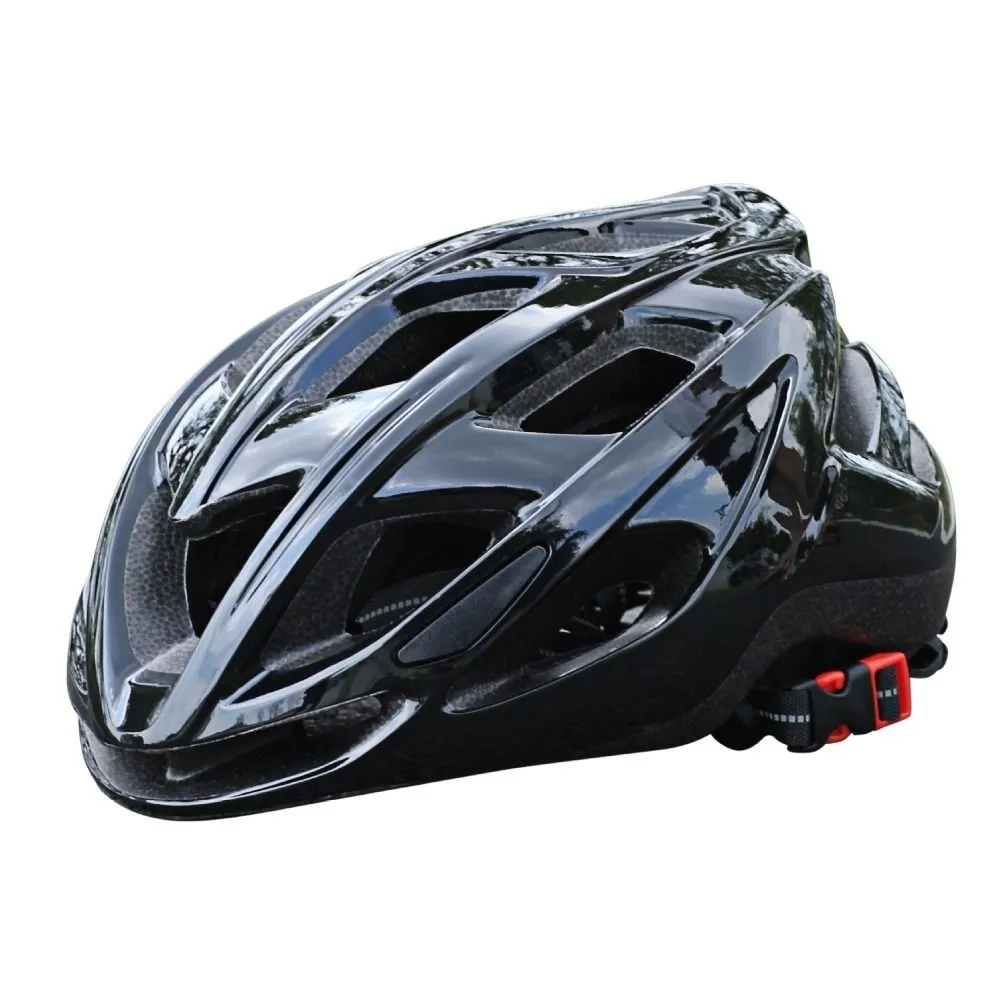 Kids Cycling Helmet PC+EPS Integrally Molded 19 Vents 54-58cm Bright Black