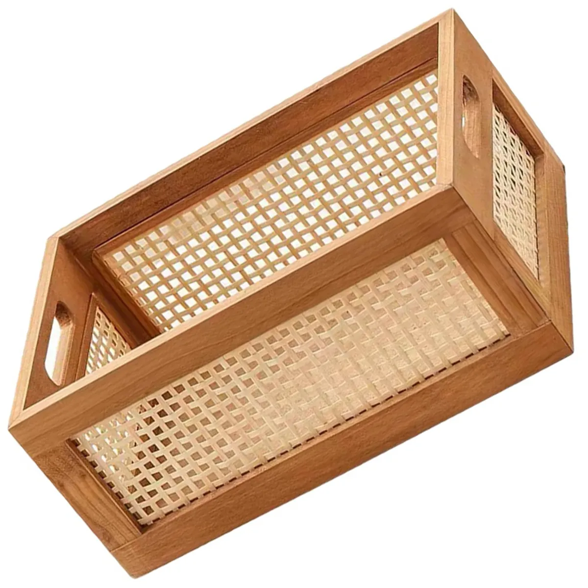 Decorative Basket Book Storage Woven Baskets For Storage Basket (S)