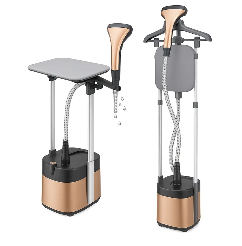 Hoffmans 2in1 2000W Powerful 2L Garment Steamer - Gold