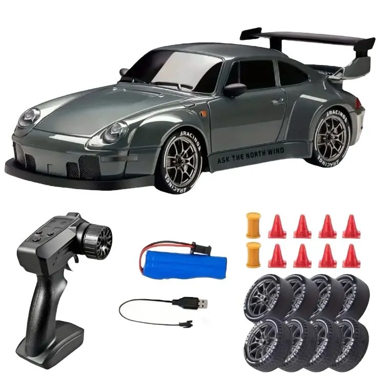 911 Styled RC 2.4Ghz 4WD 1:24 Drift Car Car Accessories Quality