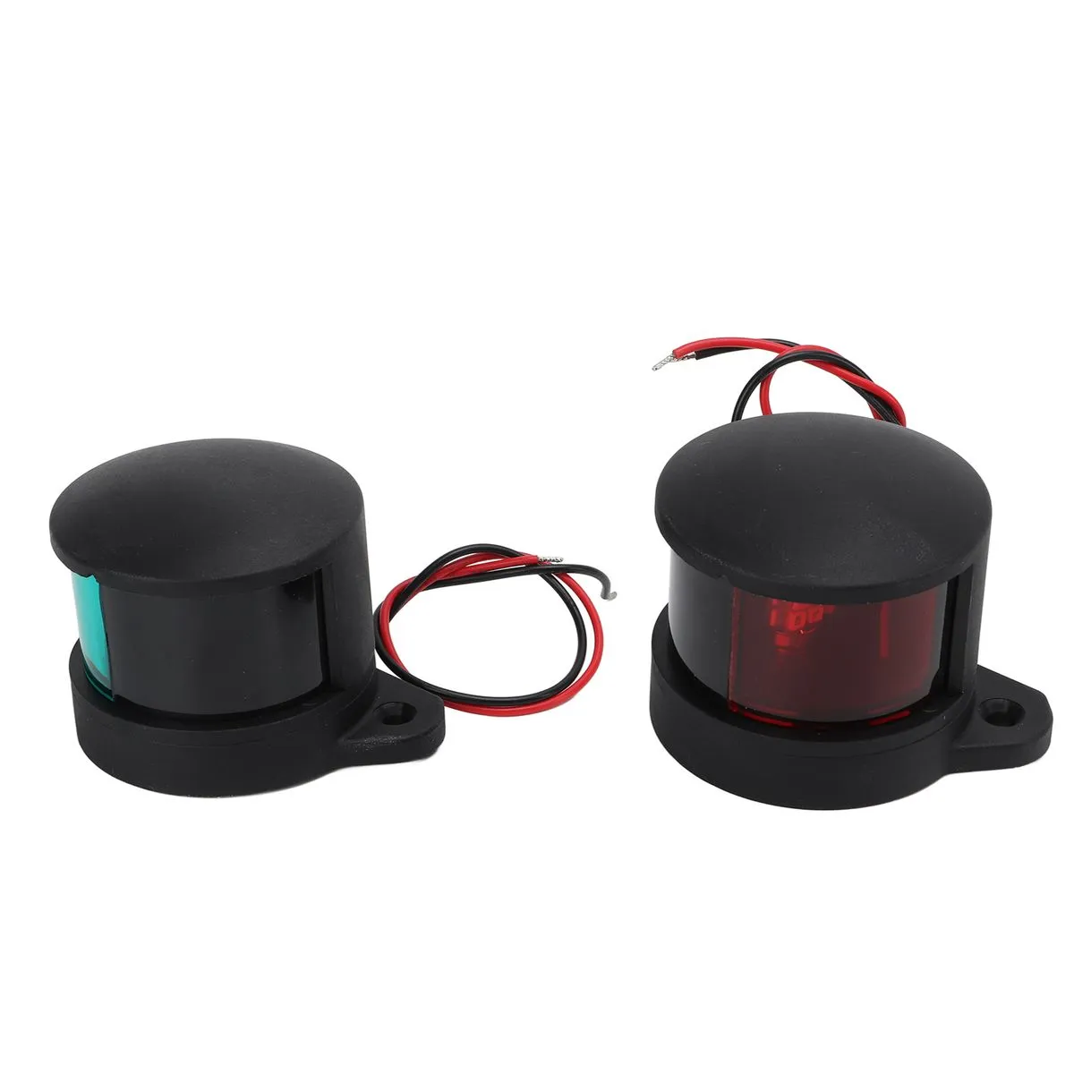 Boat LED Navigation Lights 2pcs Red Green 1NM Visibility