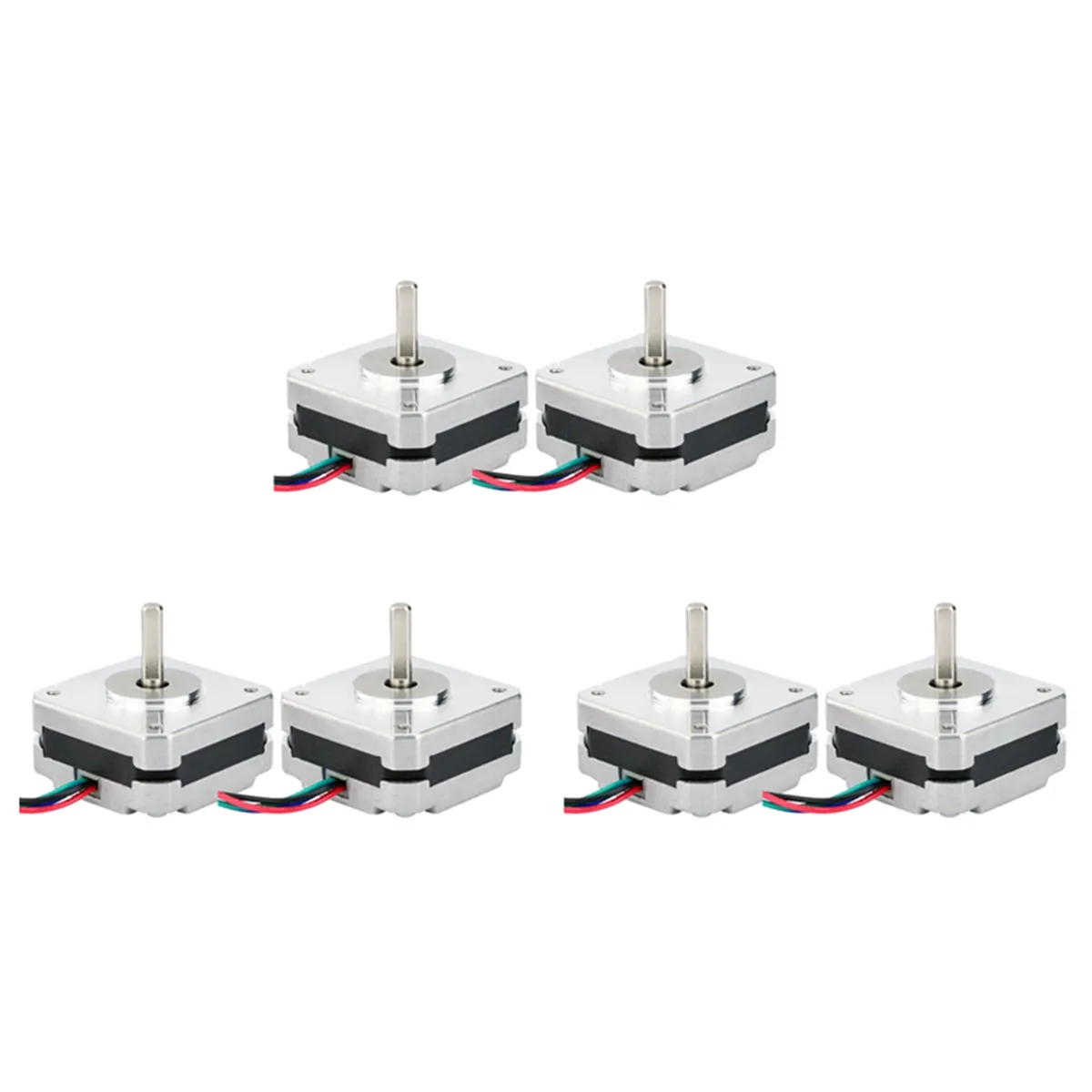 2Pcs 4-Lead Nema 17 Stepper Motor 20Mm 1A 13Ncm(18 4Oz In)