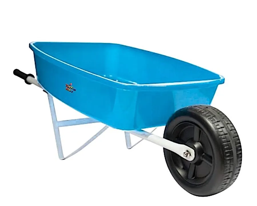 Fun & Functional Kids Wheelbarrow Toy for Playtime Adventures - Blue