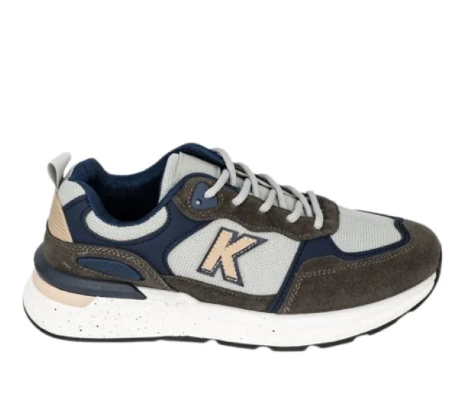 Sneaker K-7 Men Grey/Blue PU Casual