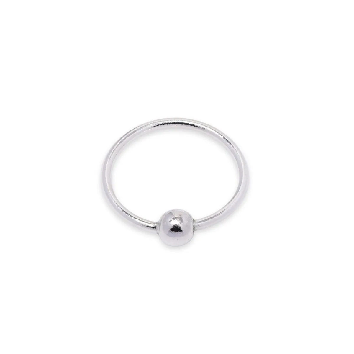 Silverbird 925 Sterling Silver 10mm Nose Ring Piercing