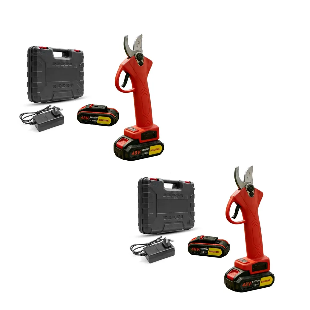 2-Piece 48V Cordless Brushless Electric Pruning Shears