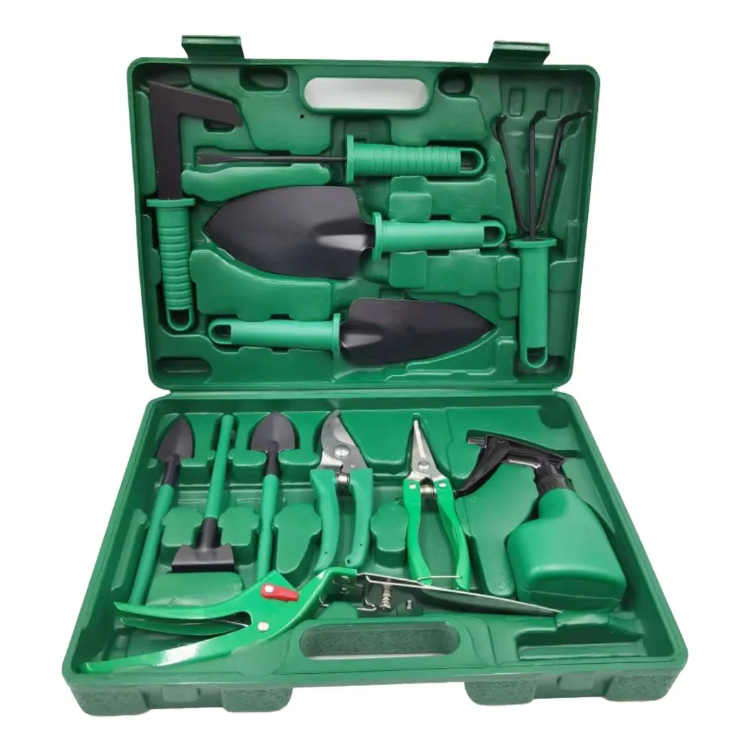 12PCS Garden Tools Set Organizer Stainless Steel