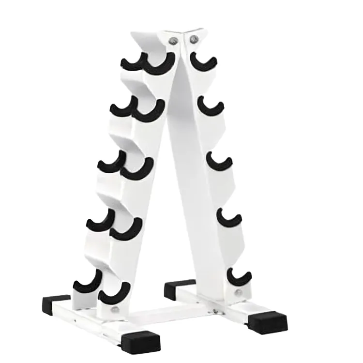 Dumbbell Rack Stand 5-Layer Dumbbell Weight Storage Organizer Rack Stand - White