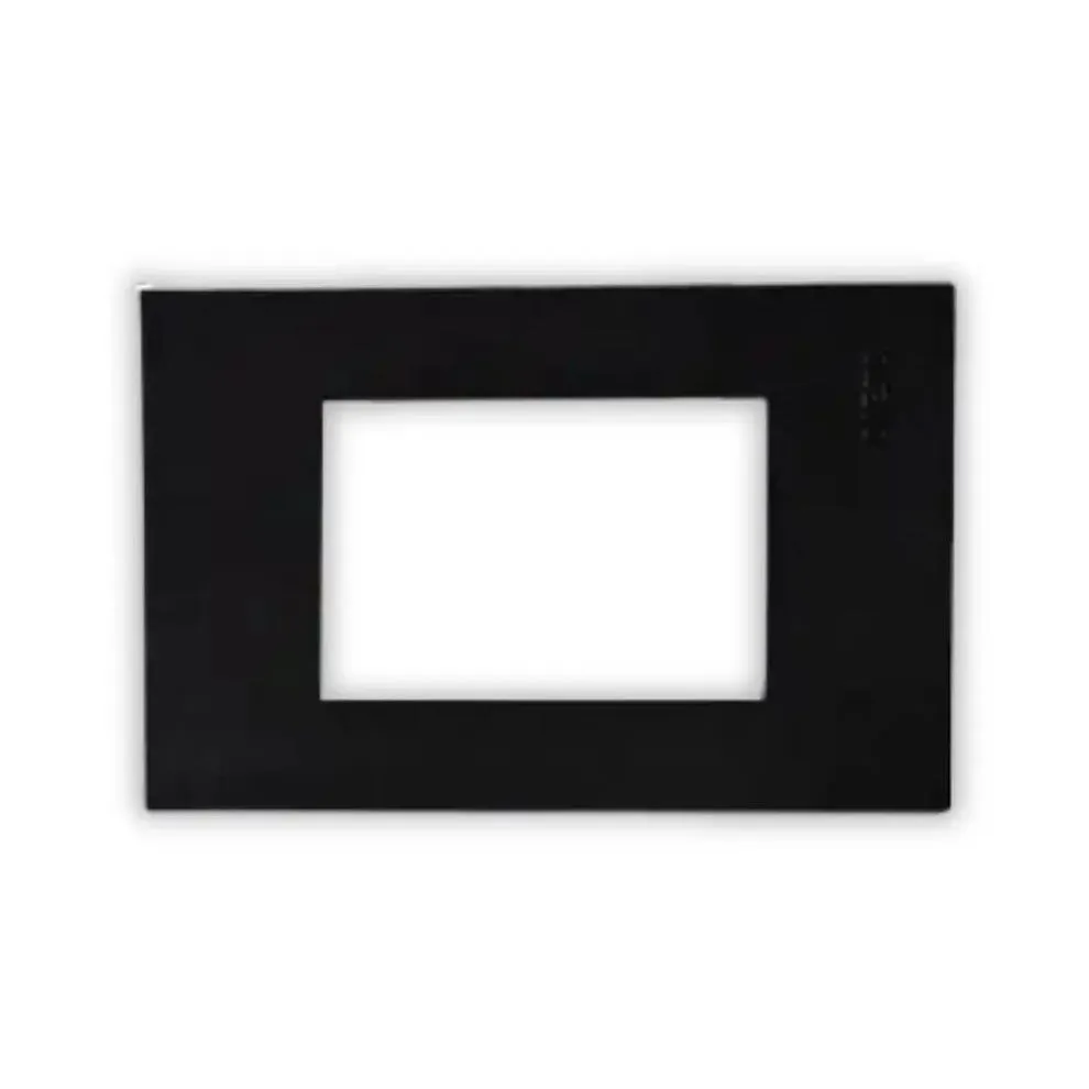 4x2 3Lever Yoke Vertical Black