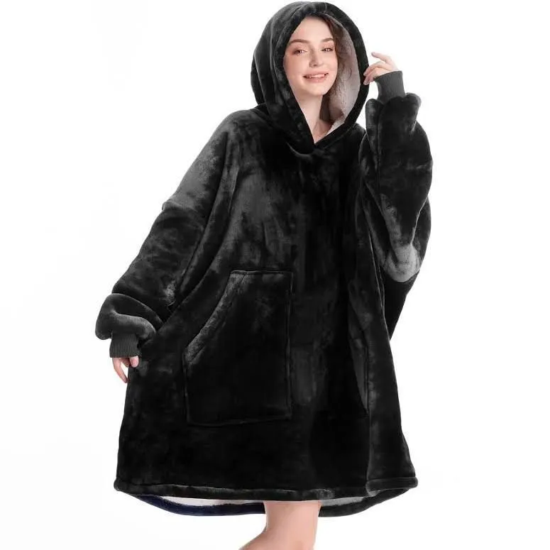 Best Winter Huggle Hoodie - Black