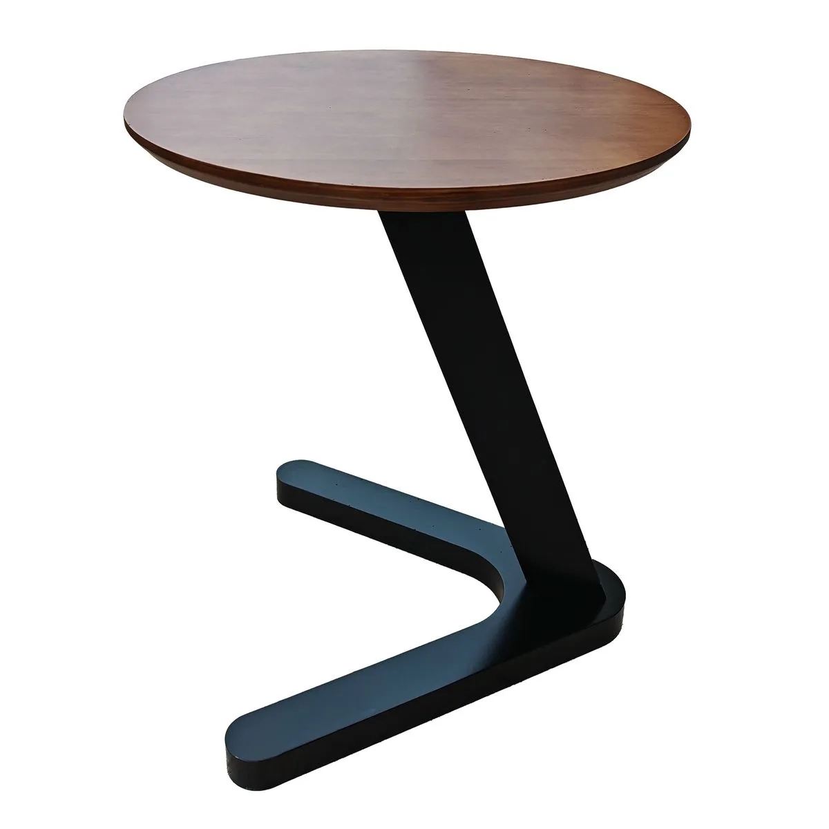 Brown Round Multifunction End Table