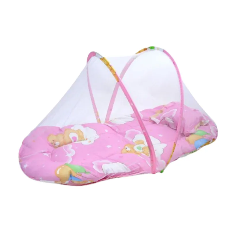 New Born Foldable Baby Mosquito Net /Tent - Pink