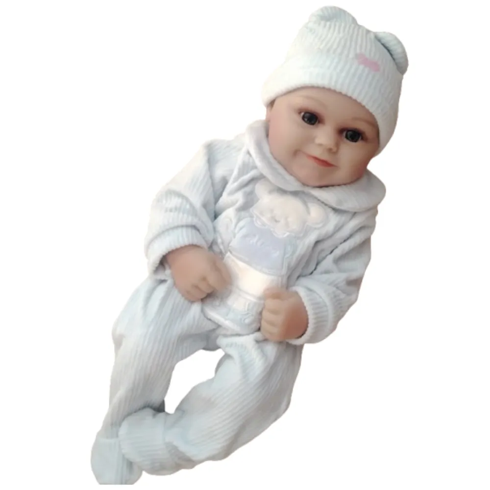 Adorable Vinyl Reborn Doll - 40cm - Blue