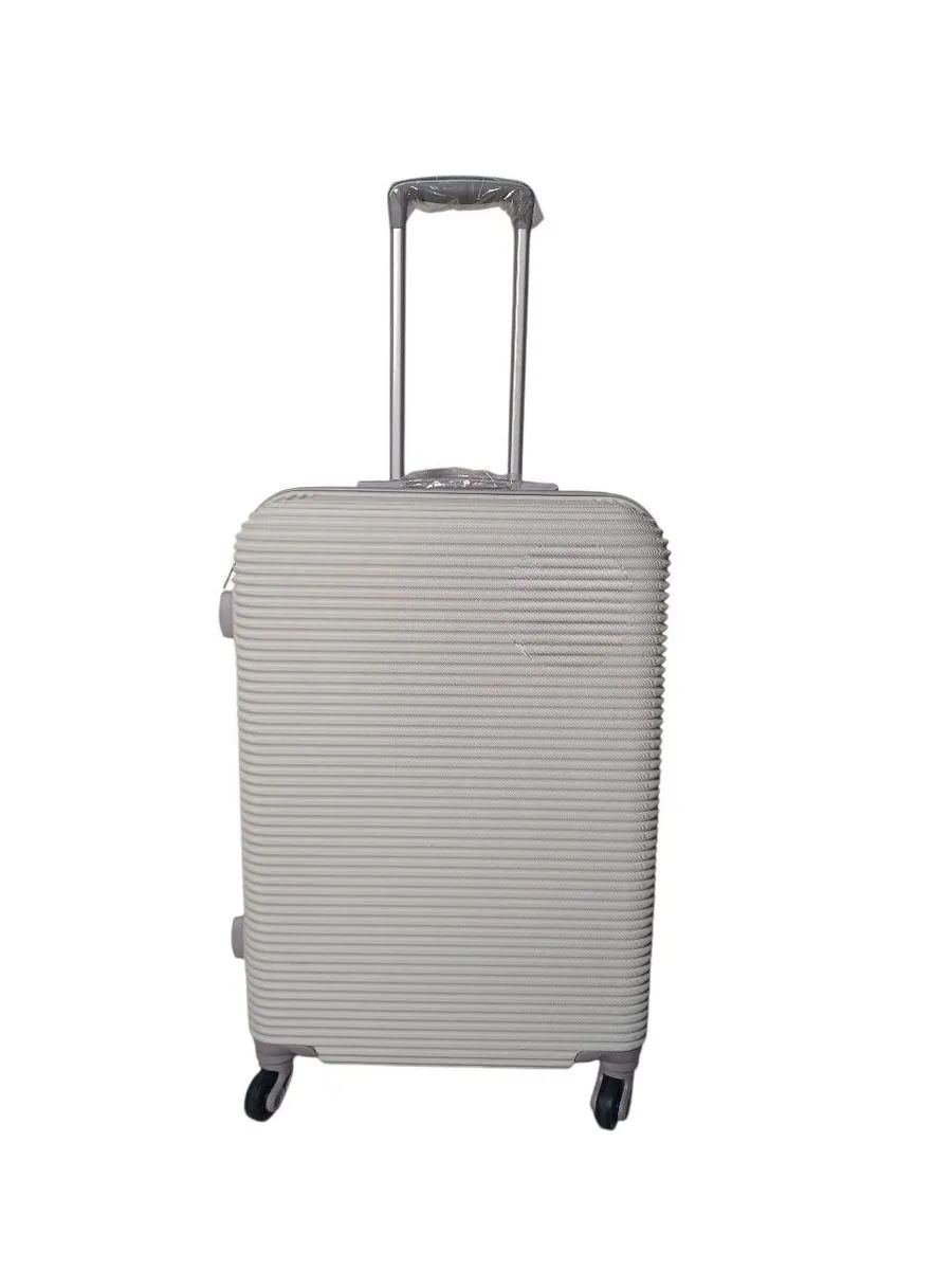White Explorer Suitcase