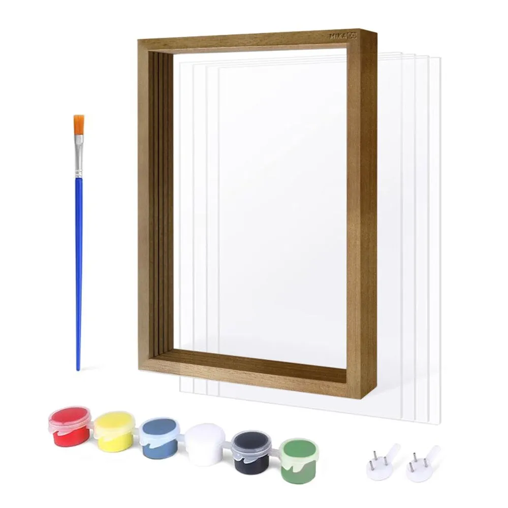 MIkaco DIY Hand & Footprint Memorial Frame - Brown