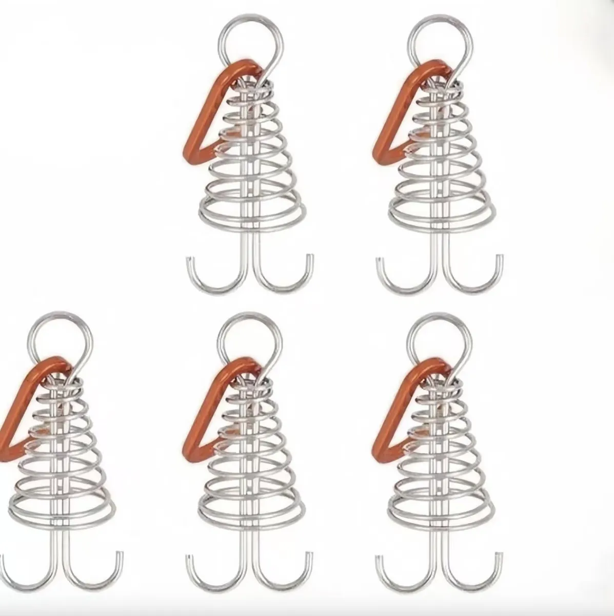 5 Pieces Outdoor Camping Octopus Rope Buckle Camping Deck Nail Stainless Steel