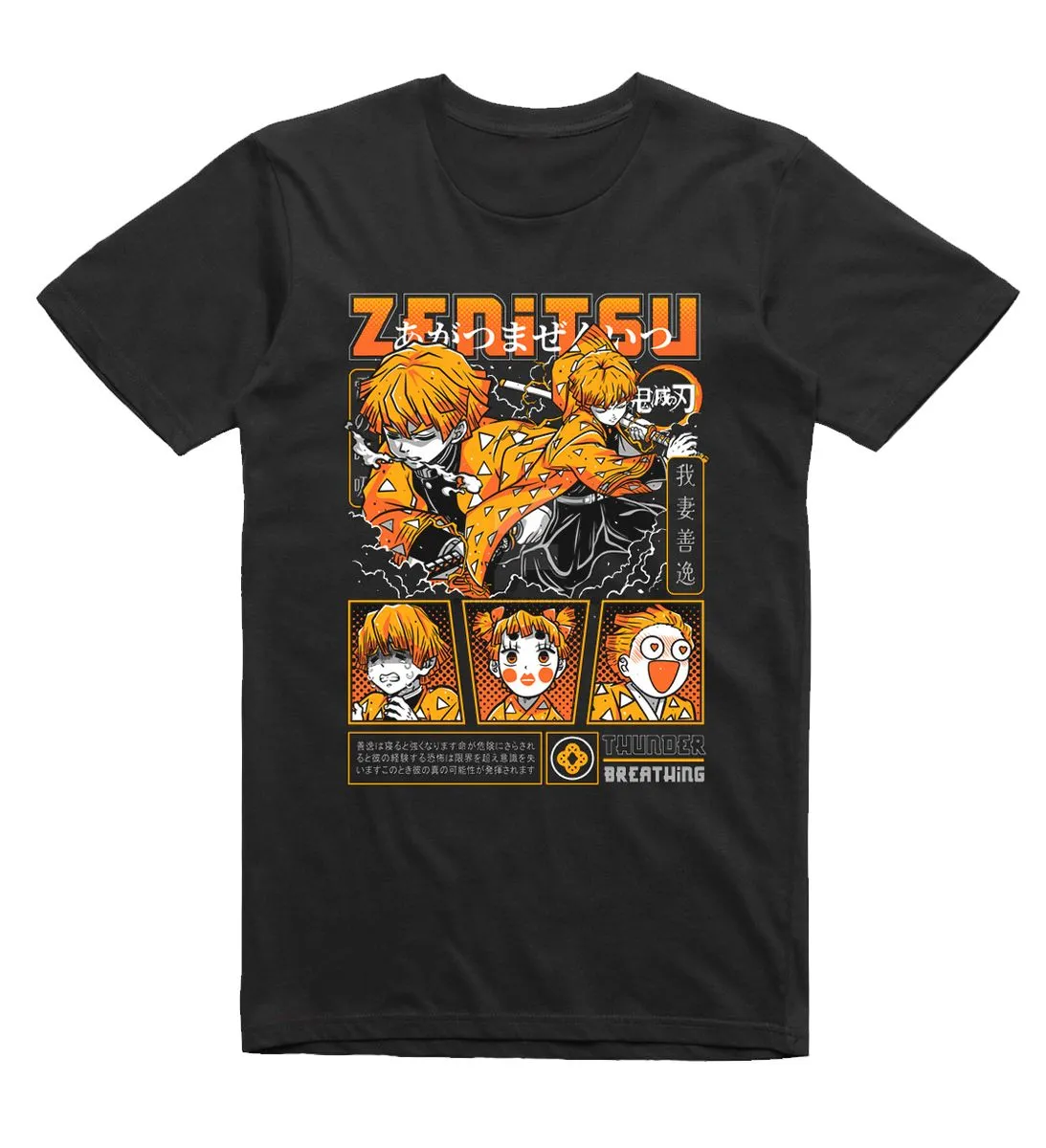 Demon Slayer : Zenitsu Thunder Breathing Anime T-Shirt