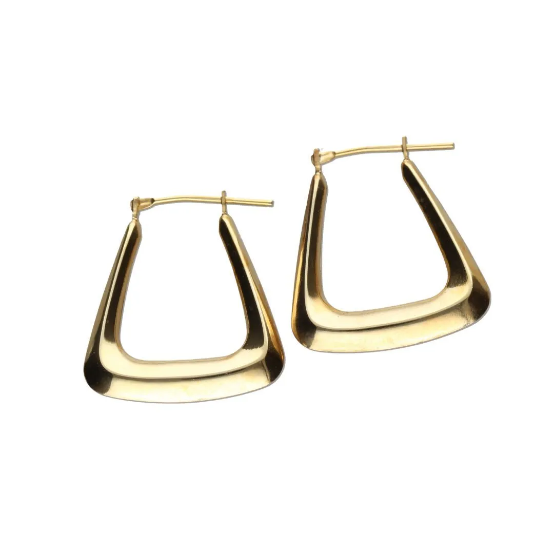 9k Gold Bonded Hoop Earrings