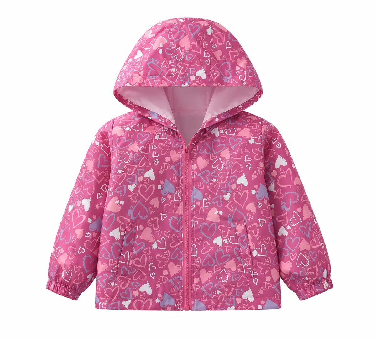 Girls Lightweight Windbreaker/Waterproof Jacket - Ages 3-5years old