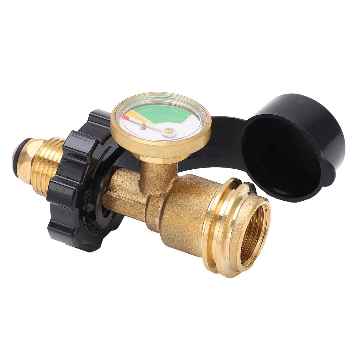 POL Standard Propane Tank Adapter with Gauge Daily Use