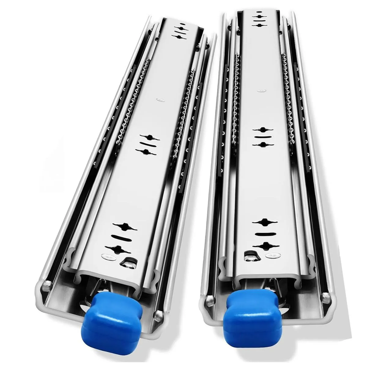 48/60" Heavy Duty Drawer Slides Full Extension Locking Runners with Lock - 48 Inches