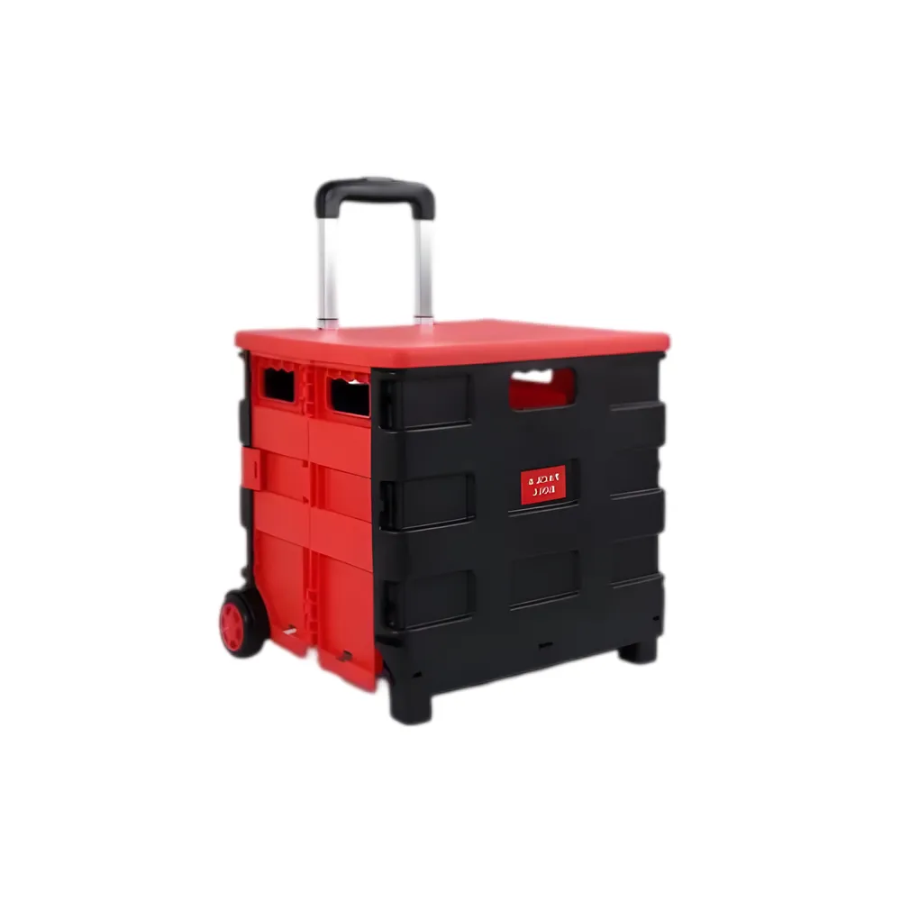 NM Folding Shopping Trolley Storage Boot Cart Box