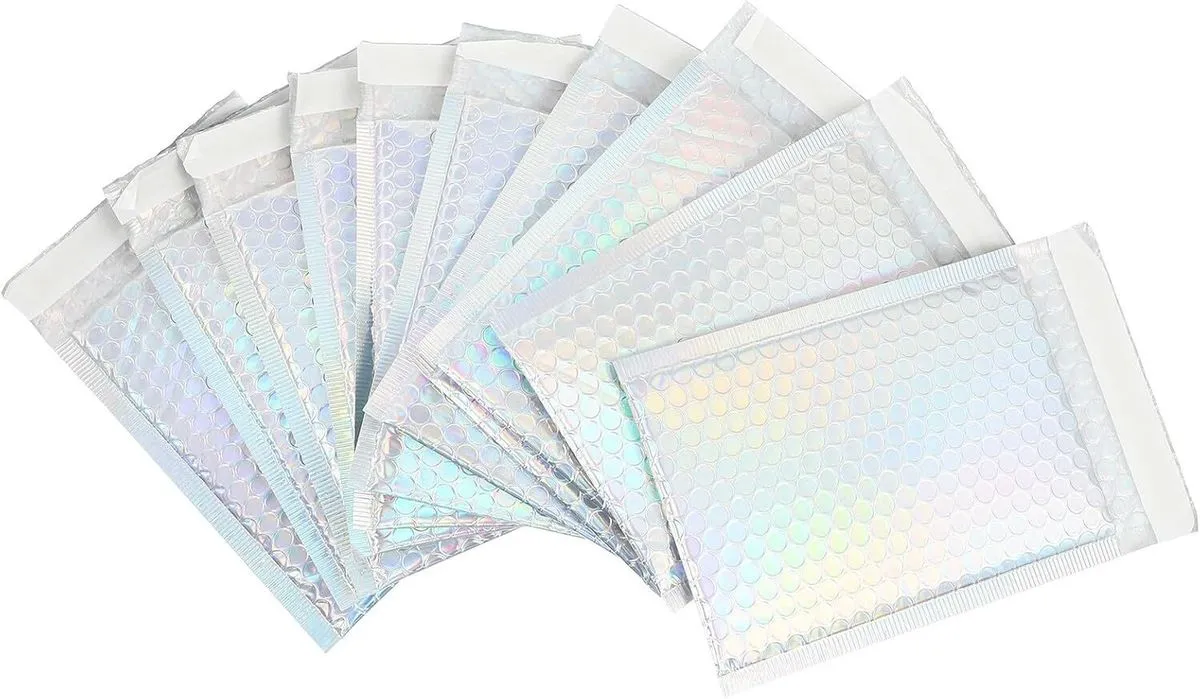 20 Pcs Colorful Bubble Mailing Envelopes 15x20cm with Adhesive Seal Padded