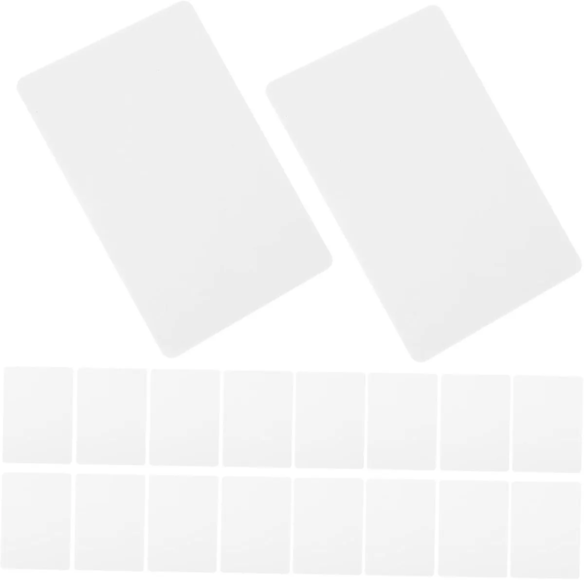 20pcs Kraft Business Paper Cards Mini Blank Cards for Badge Printers