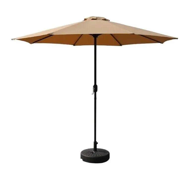 Outdoor Patio Umbrella with UV-Resistant Canopy - 2.7m (8.85ft) Diameter