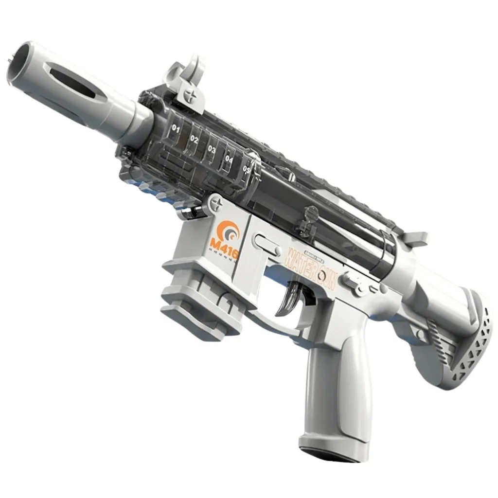 1 Piece - Manual Rapid-Fire Water Blaster Toy - Grey
