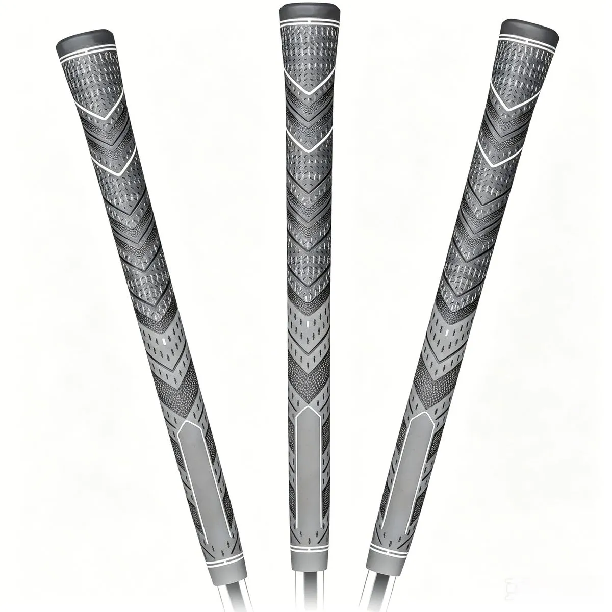 3-Pack Hybrid Golf Club Grips - All-Weather Midsize Rubber Grips