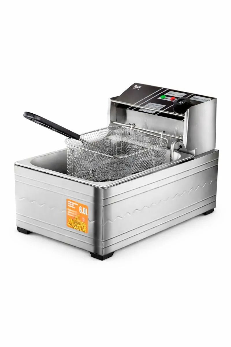 RAF R.5220 Stainless Steel 2500W Deep Fryer - 6.0L Silver