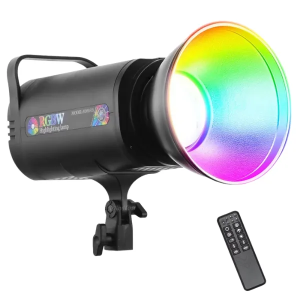 500W RGBW LED Studio Light with Remote - Professional Photo Video Lighting