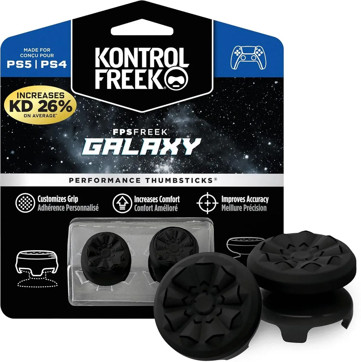 KontrolFreek Galaxy PS5/PS4 - Black
