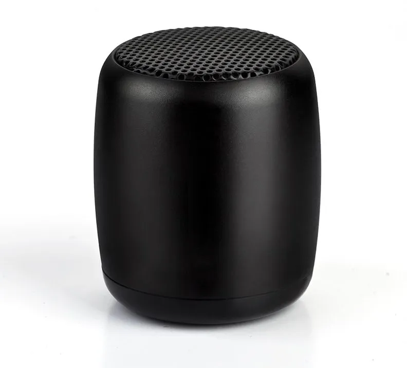 New Mini Bluetooth Speaker Wireless Portable Outdoor Subwoofer Small Steel - Black