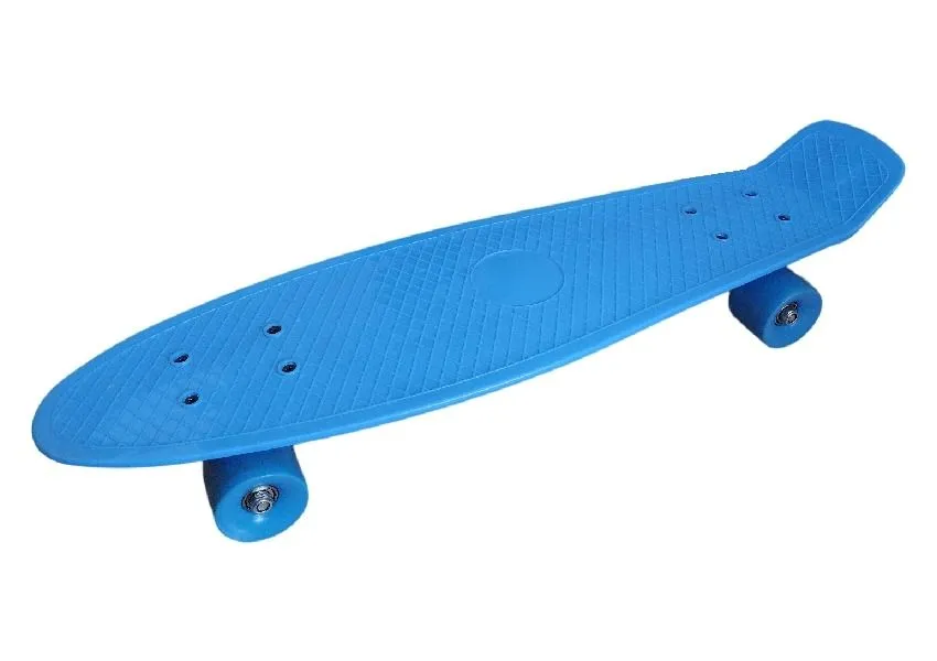 Full Size Skateboard With Thick Wheels - 64cm - Blue
