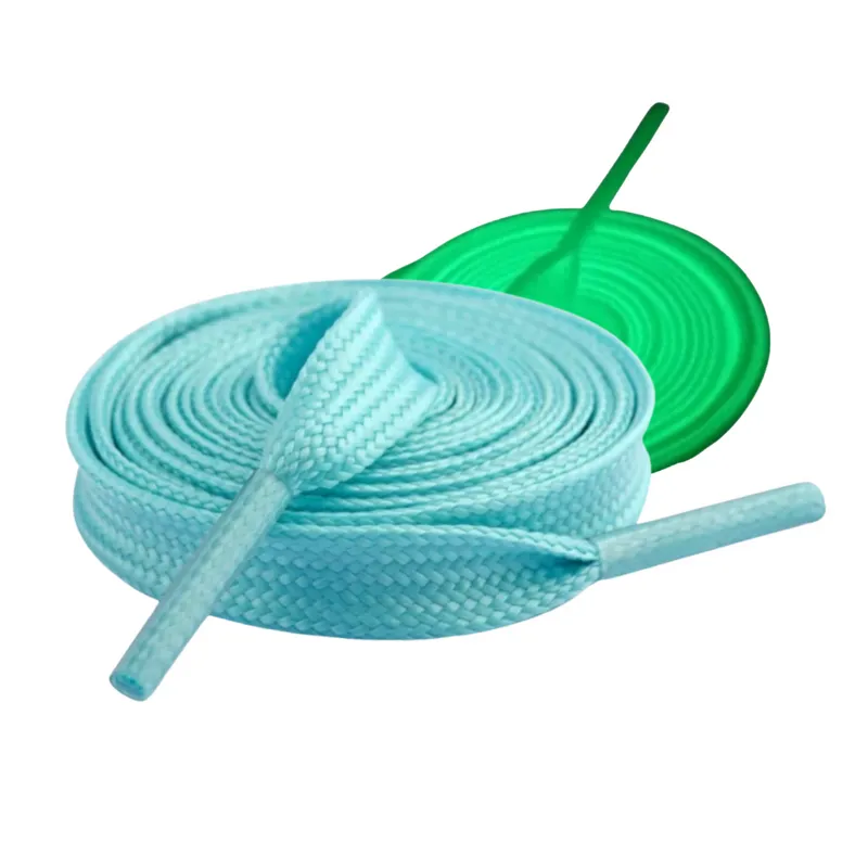 Luminous Florescent Shoe Laces - Glow In The Dark - Florescent Blue