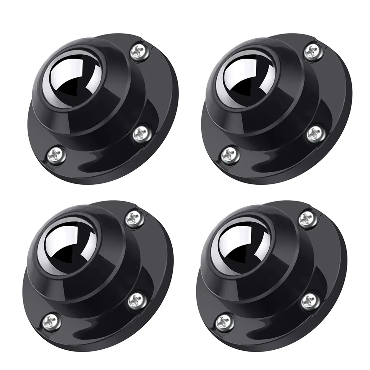 Self Adhesive Caster Wheels for Furniture, Low Profile Swivel