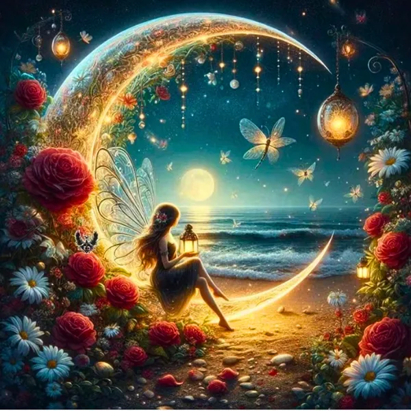 Ironing Beads - Diamond Dot Painting Kit - Fairy Moon