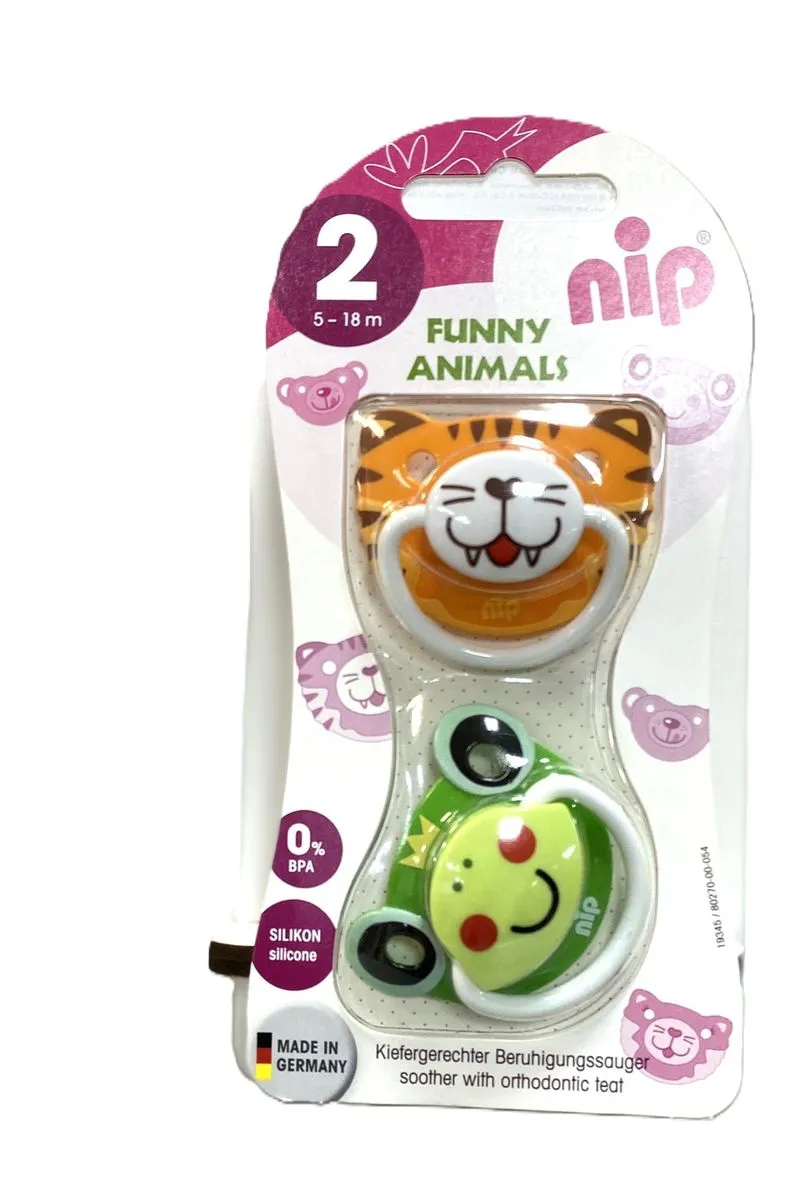 NIP Funny Animals Soother Silicone