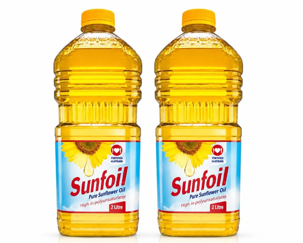 Sunfoil Pure Sunflower Cooking Oil 2L Twin Pack | Fortified with Vitamins |
