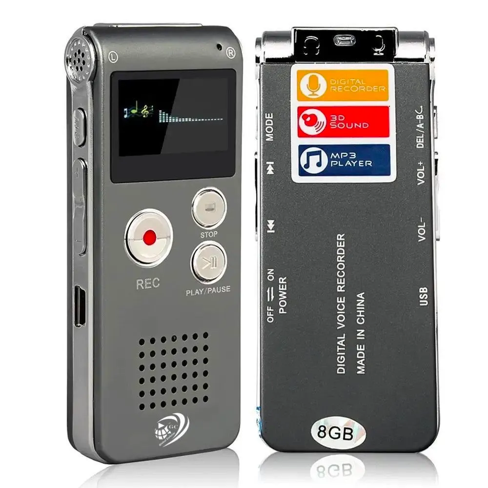 Portable Digital Voice Recorder-Good For Lectures-Meetings-interviews- (GC)