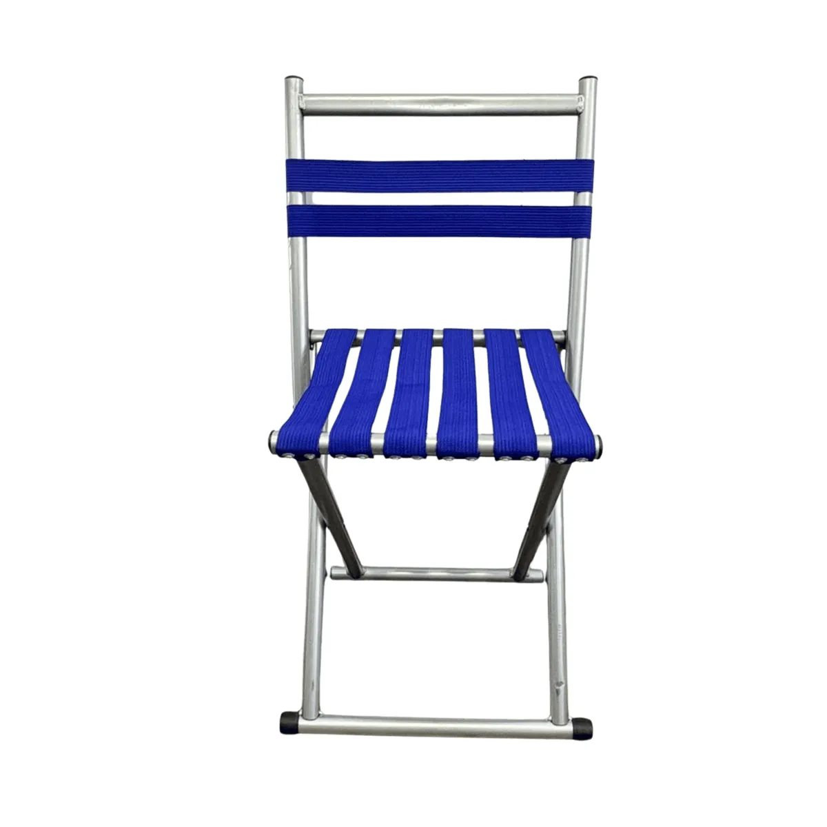 Portable Aluminium Folding Chair for Camping & Outdoor Use - Blue