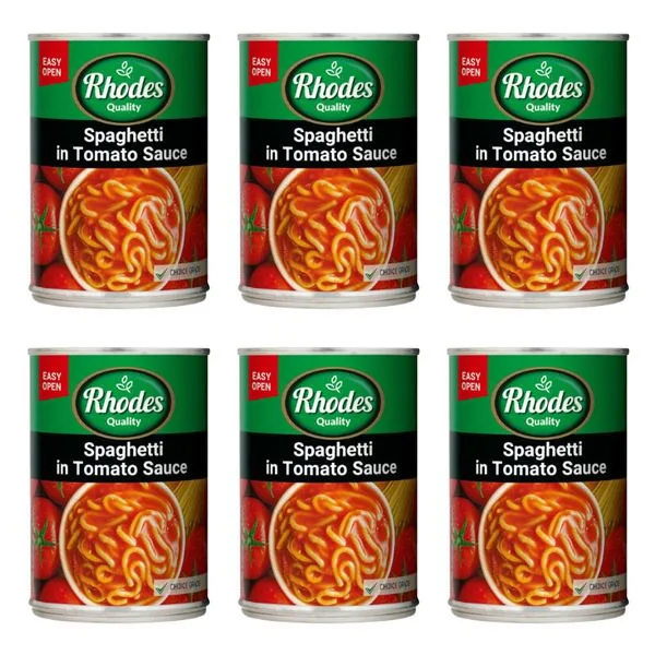 Rhodes Spaghetti in Tomato Sauce 6 x 410g