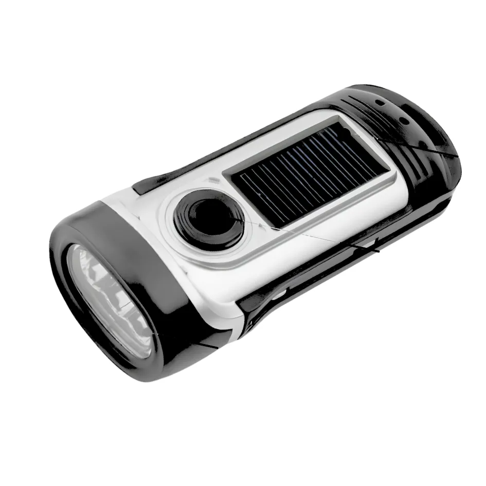 Arfast - Solar and Hand Cranking Powered Emergency Flashlight Torch