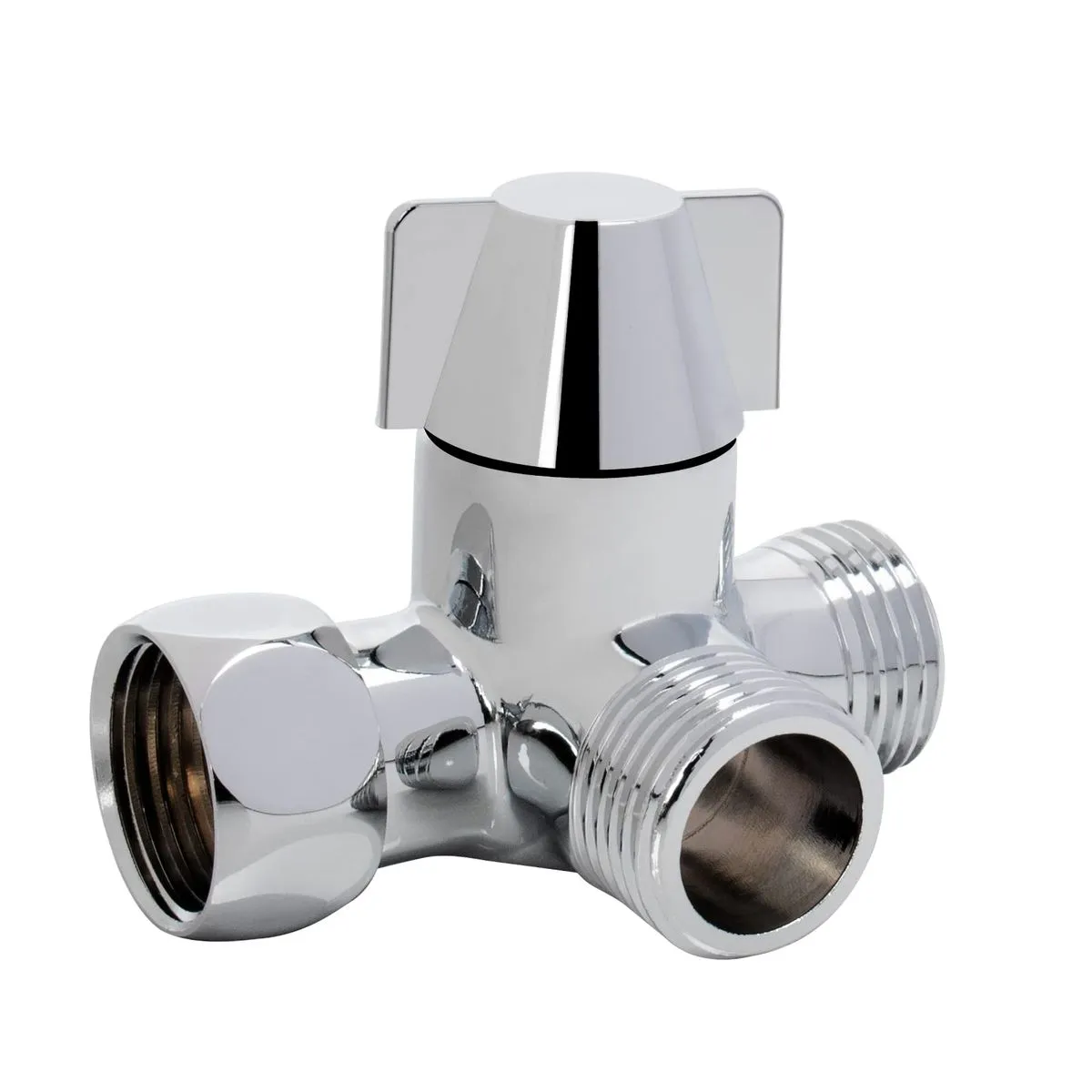 G1/2" Solid Brass 3-Way Shower Diverter Valve