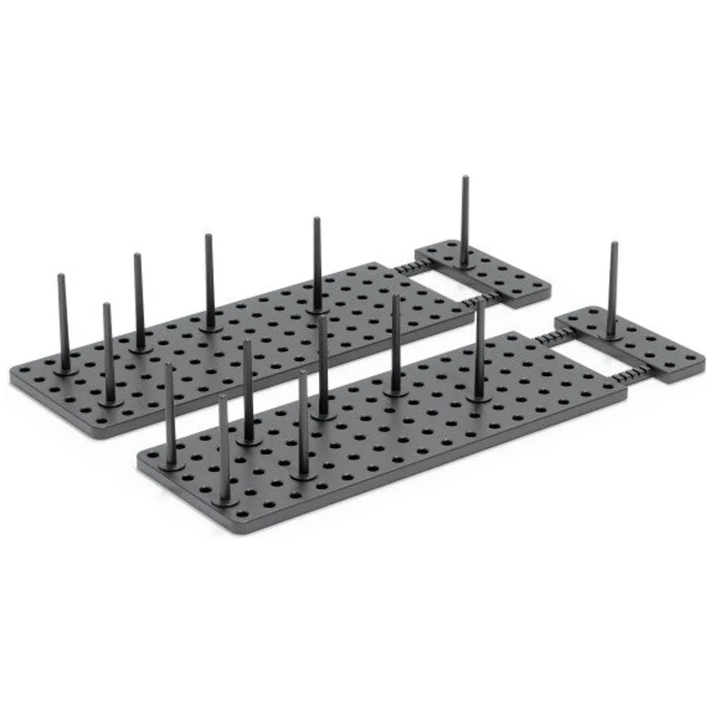 Umbra Peggy Expandable Kitchen Drawer Organizer Set of 2 Grey