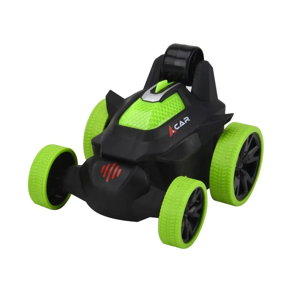 360 RC Stunt Car 2.4GHz Remote Control Car with Lights & Music - Green