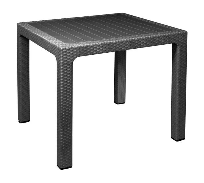 Protea Rattan Square Table 850 x 850 mm - Black