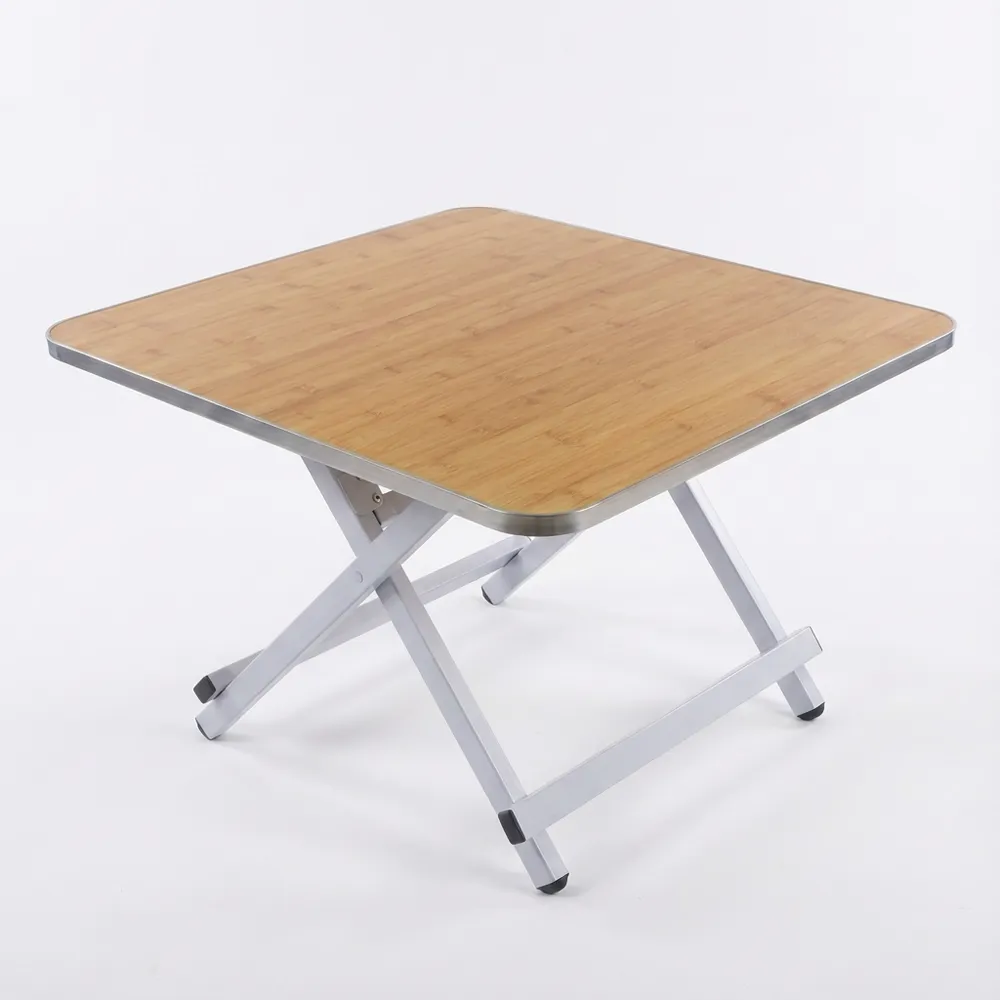 MIkaco Kitchen Table Outdoor Foldable Square Camping Table-Height 52cm - Yellow